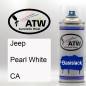 Preview: Jeep, Pearl White, CA: 400ml Sprühdose, von ATW Autoteile West.